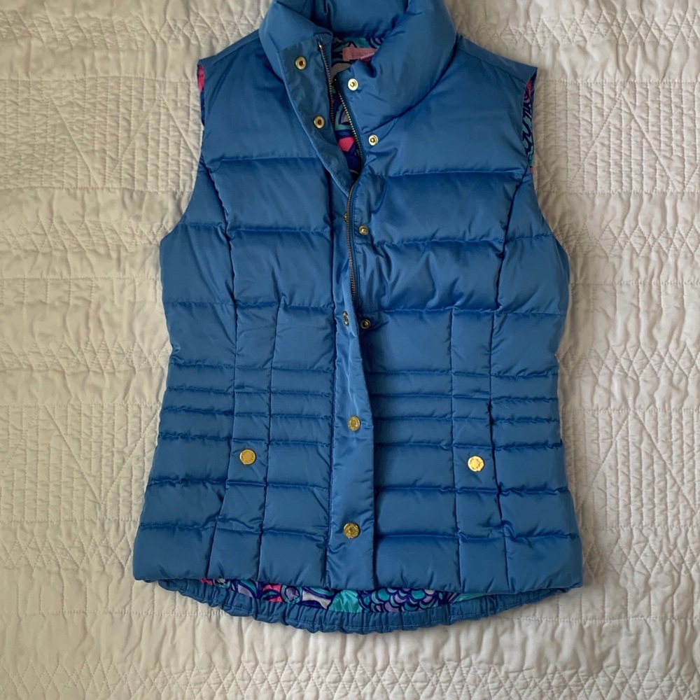 Lilly Pulitzer down winter vest XS
